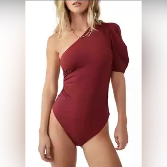 Free People Tops - Free People One-Shoulder Bodysuit Size Medium